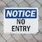 Signmission No Entry OSHA Notice Sign, Plastic, 10in W x 7in L, 2PK OS-2PACK-NS-P-710-L-14518 - alternate 5